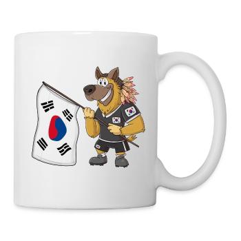 South Korean Rasta Dog - Mug - white - Right