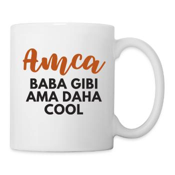 Amca komik/Türkisch/ Onkel lustiger Spruch - Tasse - Weiß - Rechts