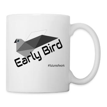 Early Bird Grau - Tasse - Weiß - Rechts