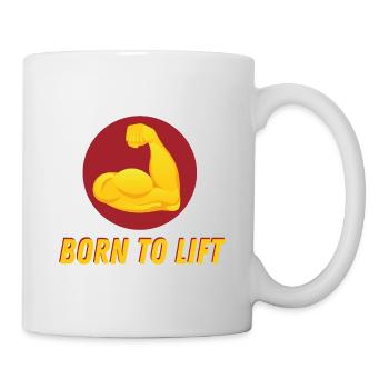 GEBOREN, UM FITNESS-WORKOUT-ERFOLGE ZU HEBEN - Tasse - Weiß - Rechts