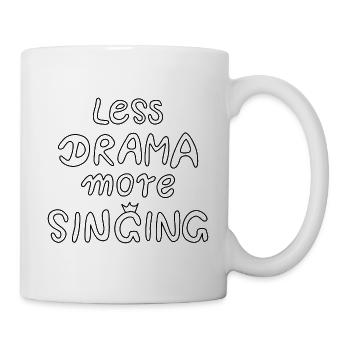 Less Drama More Singing - Black - Mug - white - Right