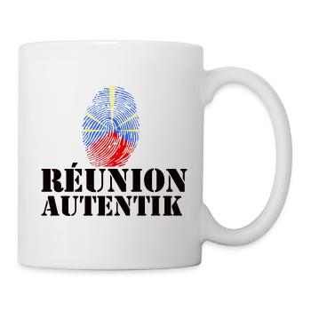 La Réunion Authentik Drapeau - Mug blanc - blanc - Droite