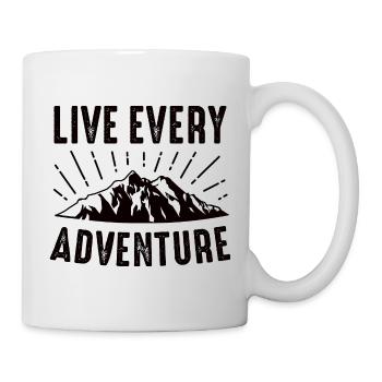 Live Every Adventure - Nature Mountains - Mug - white - Right