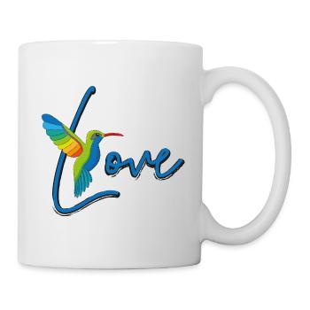Amour colibri - Mug blanc - blanc - Droite