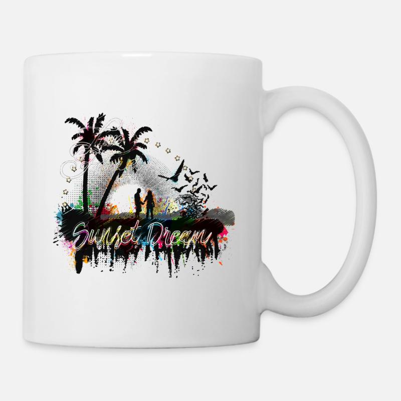 Sunset Dream (Bunt) 01 - Tasse - Weiß