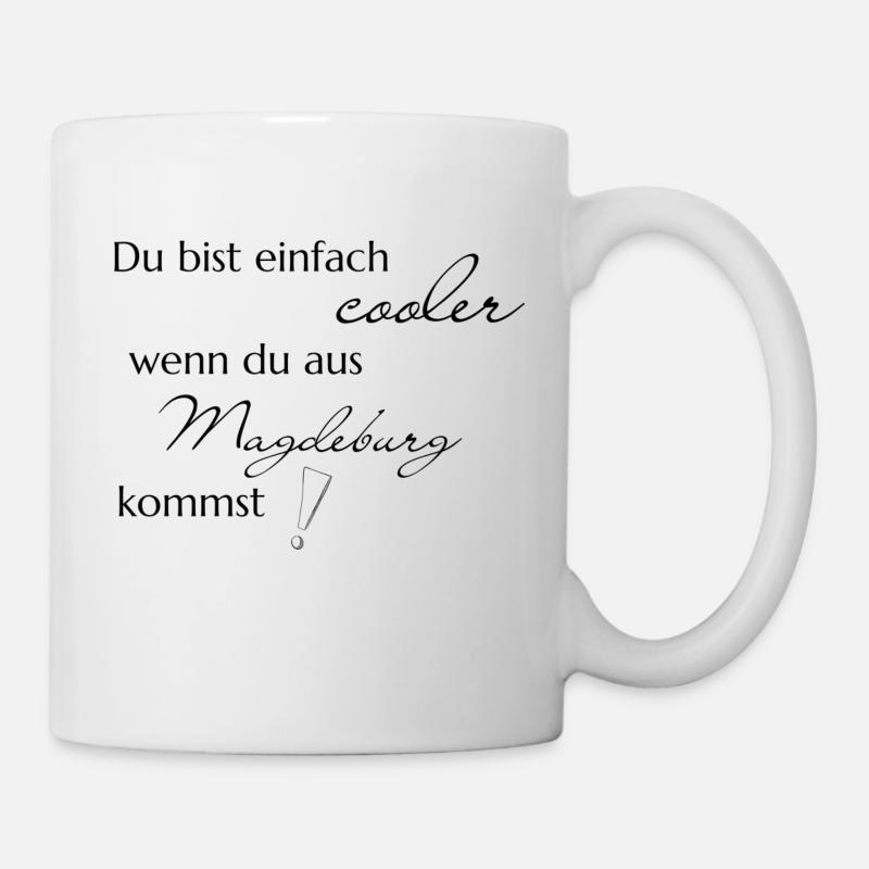 cooler magdeburg - Tasse - Weiß