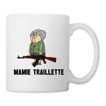 MAMIE TRAILLETTE - Mug blanc - blanc - Droite