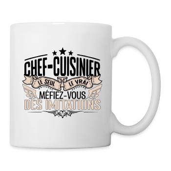Cuisinier cadeau Cuisinier le vrai Cuisinier - Mug blanc - blanc - Droite