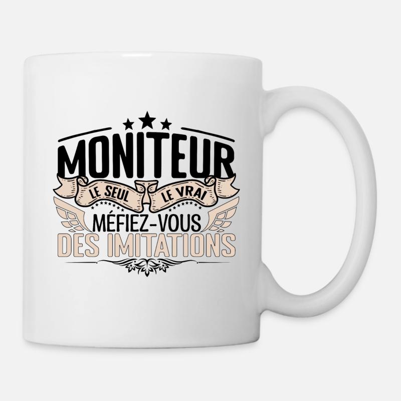 Moniteur cadeau Moniteur le vrai Moniteur - Mug blanc - blanc