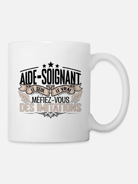 Aide Soignant cadeau Aide Soignant le vrai Aide So - Mug blanc - blanc