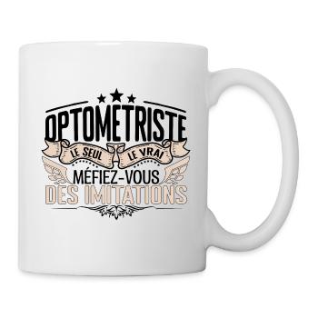 Optométriste cadeau Optométriste le vrai Optométri - Mug blanc - blanc - Droite