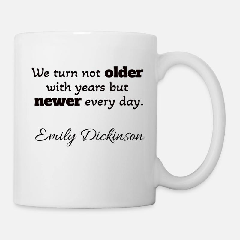 Citation positive Emily Dickinson - Mug blanc - blanc