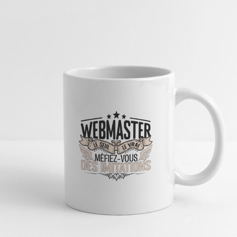 Webmaster cadeau Webmaster le vrai Webmaster Mug blanc