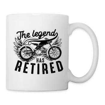 Renter, Die Legende ist in Rente - Tasse - Weiß - Rechts
