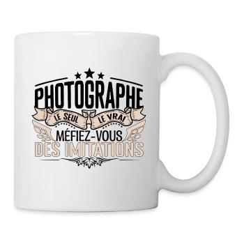Photographe cadeau Photographe le vrai Photographe - Mug blanc - blanc - Droite