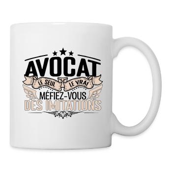 Avocat cadeau Avocat le vrai Avocat - Mug blanc - blanc - Droite