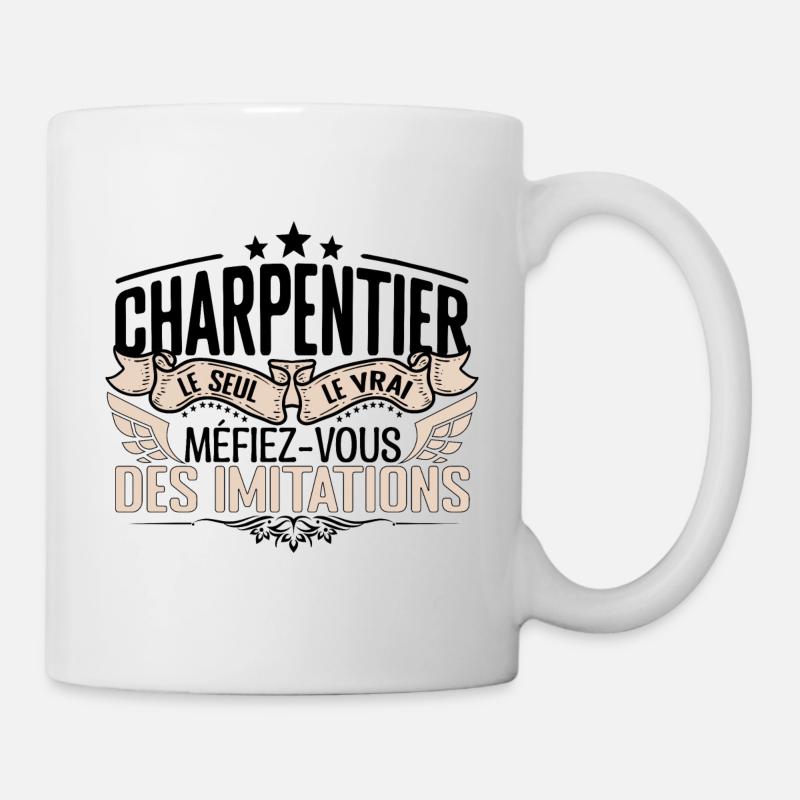 Charpentier cadeau Charpentier le vrai Charpentier - Mug blanc - blanc