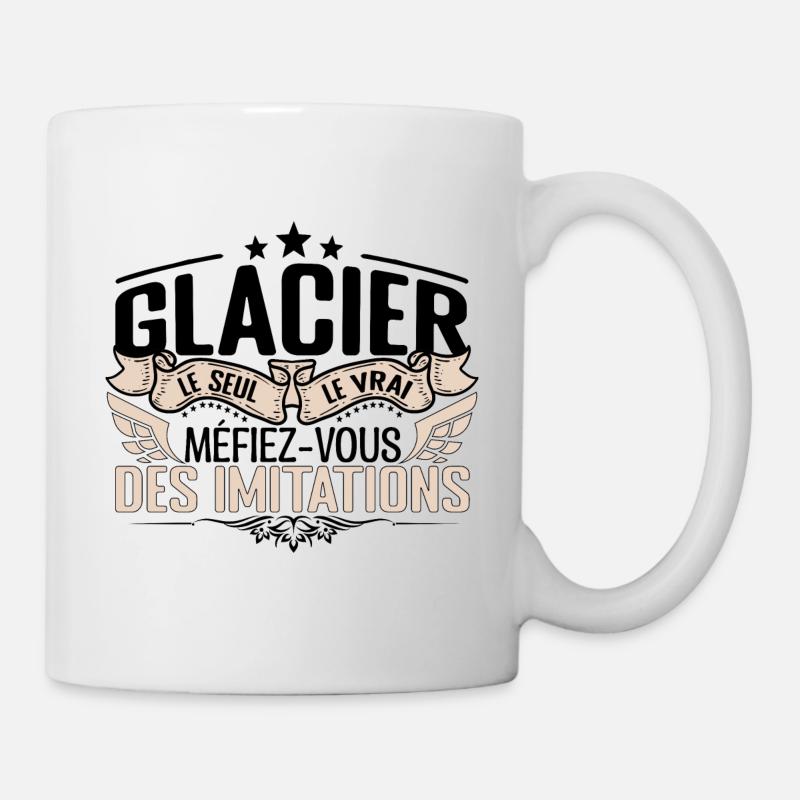 Glacier cadeau Glacier le vrai Glacier - Mug blanc - blanc