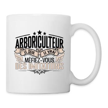Arboriculteur cadeau Arboriculteur le vrai Arboric - Mug blanc - blanc - Droite