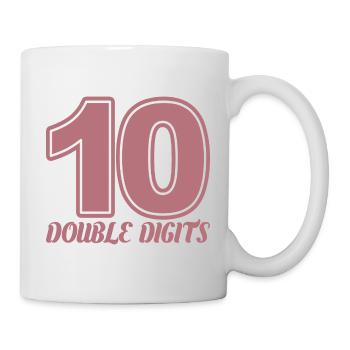 Cadeau de 10e anniversaire, 10 ans, pour garçons et filles - Mug blanc - blanc - Droite