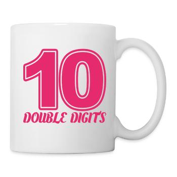 Cadeau de 10e anniversaire, 10 ans, pour garçons et filles - Mug blanc - blanc - Droite
