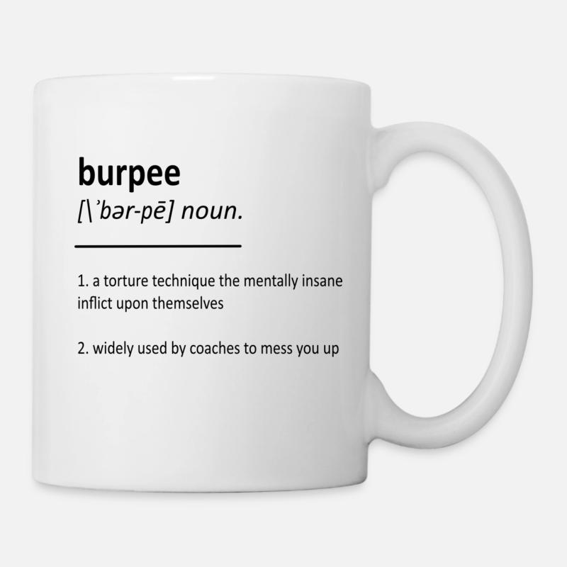 Définition de Burpee - Mug blanc - blanc