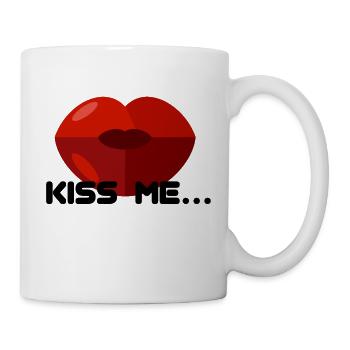 KISS ME - Tasse - Weiß - Rechts