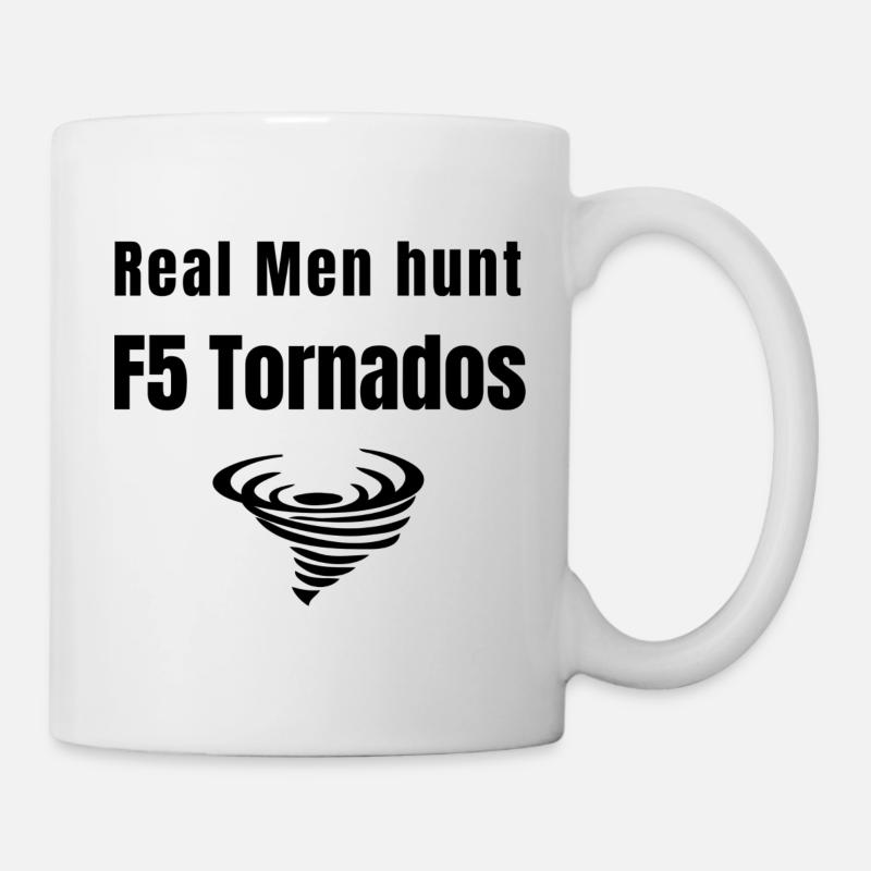 F5 Chasseur de tornades - Mug blanc - blanc