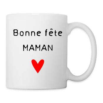 BONNE FÊTE. FÊTE DES MÈRES. FÊTE DES PÈRES. FÊTE - Mug blanc - blanc - Droite