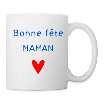 BONNE FÊTE. FÊTE DES MÈRES. FÊTE DES PÈRES. FÊTE - Mug blanc - blanc - Droite