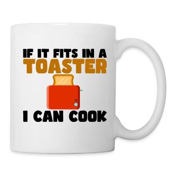 If It Fits In A Toaster, I Can Cook It 3 - Tasse - Weiß - Rechts