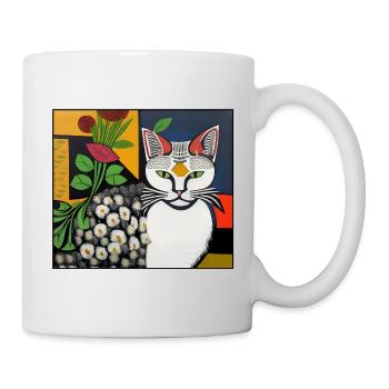 katzen 013red - Tasse - Weiß - Rechts