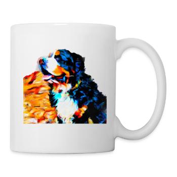 Bernese Mountain Dog Draw - Mug - white - Right