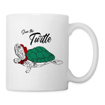 Save the turtles i love turtle - Tasse - Weiß - Rechts