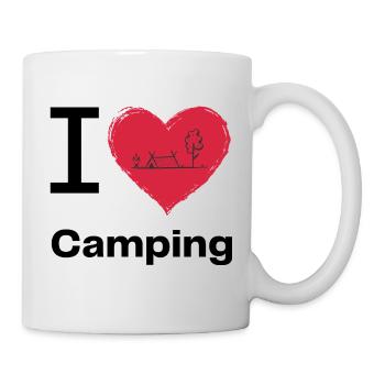 I LOVE Camping - Tasse - Weiß - Rechts