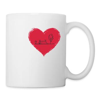 I LOVE Camping - Tasse - Weiß - Rechts