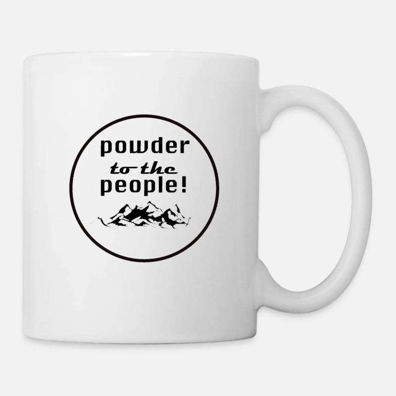 poudre au peuple! - Mug blanc - blanc