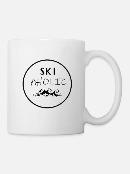 Ski Aholic - Tasse - Weiß