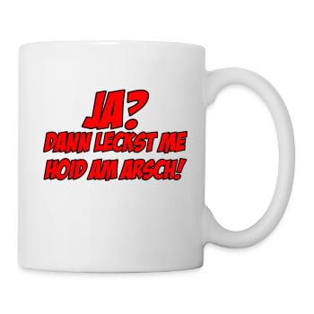leck me - Tasse - Weiß - Rechts