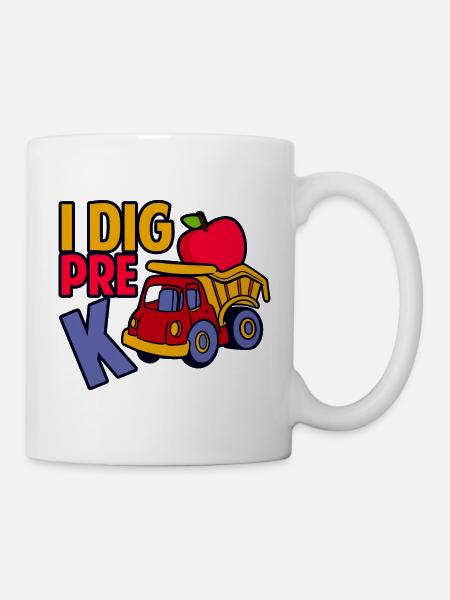 I Dig Pre-K - Tasse - Weiß