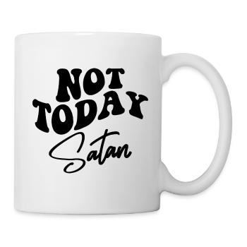 Not Today Satan - Mug - white - Right