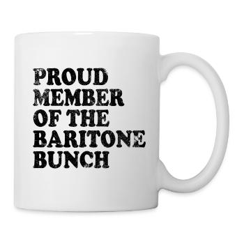 Proud Member of the Baritone Bunch - black - Mug - white - Right