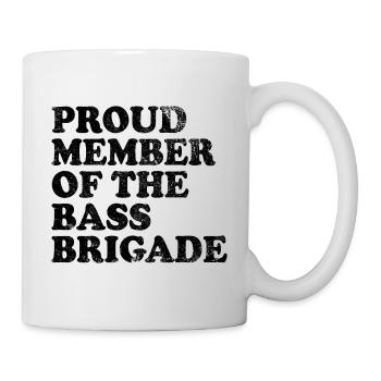 Proud Member of the Bass Brigade - black - Mug - white - Right