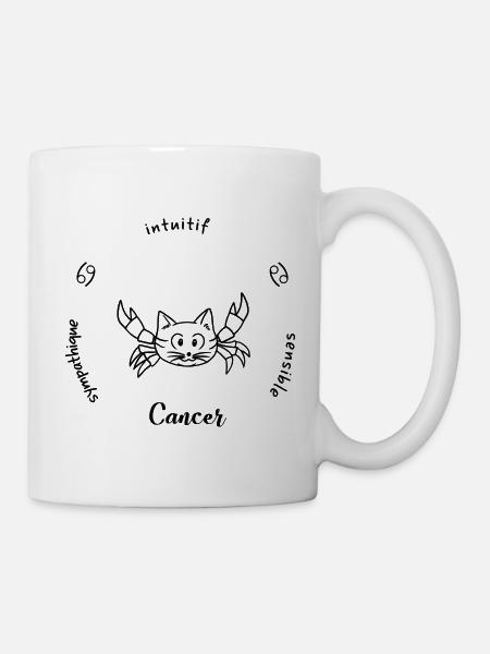 Cancer signe du zodiaque - astrologique - Mug blanc - blanc