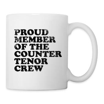 Proud Member of the Countertenor Crew - black - Mug - white - Right