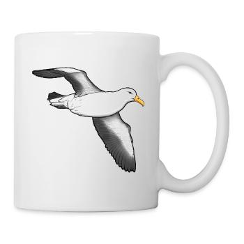 Albatross flying - Mug - white - Right