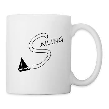 sailing, segeln, segler, segelschiff - Tasse - Weiß - Rechts