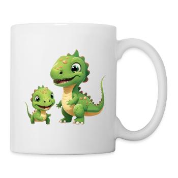 Dinosaur Baby Tyrannosaurus Two Dino T-Rex - Mug - white - Right