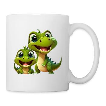 Dinosaur Baby Tyrannosaurus Two Dino T-Rex - Mug - white - Right