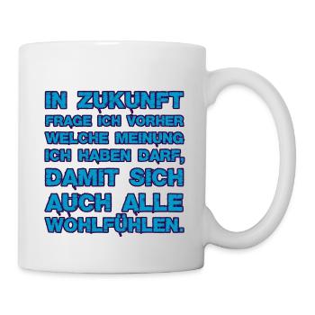 2023 tshirt in zukunft - Tasse - Weiß - Rechts